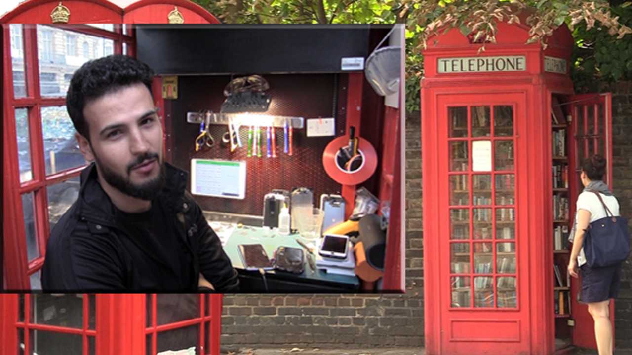 Londra'nın sembolü telefon kulübeleri alternatif kullanımlarla açıldı