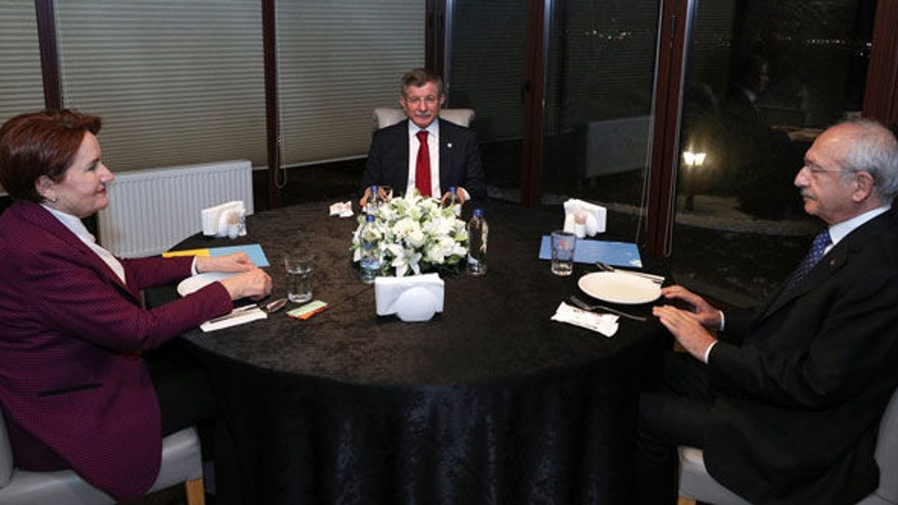 Kılıçdaroğlu, Akşener ve Davutoğlu'ndan üçlü fotoğraf!