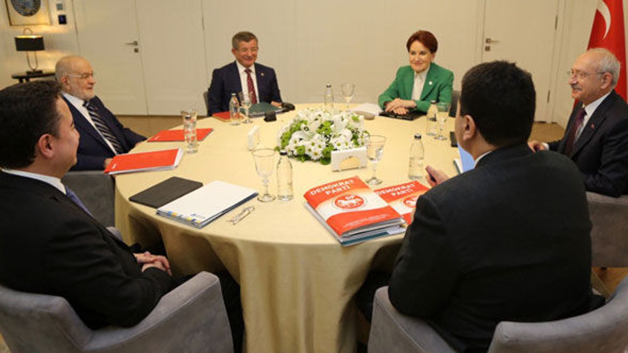 Altılı Masadan 'Ortak Politikalar Metni'