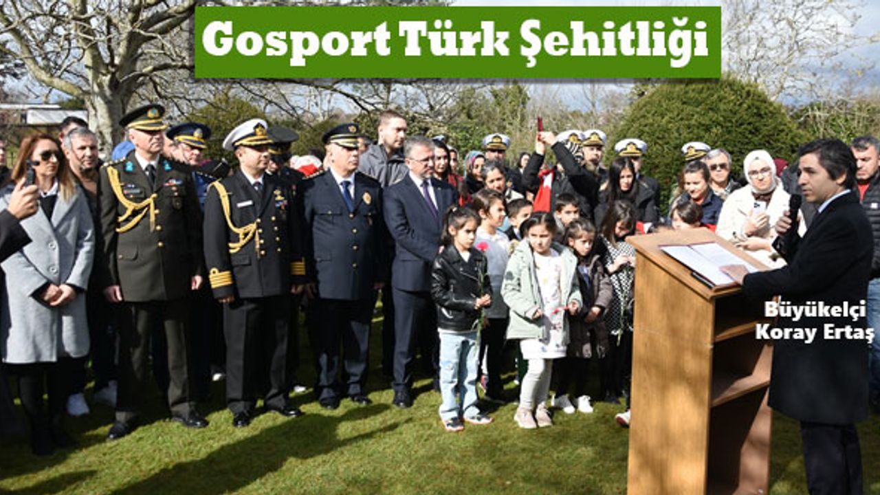 Çanakkale şehitleri, İngiltere'deki Türk Deniz Şehitliği'nde anıldı