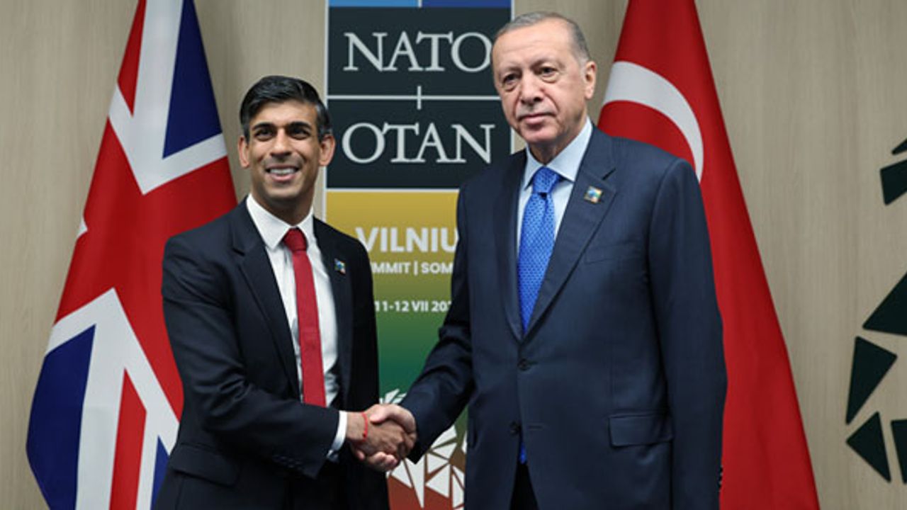 Cumhurbaşkanı Erdoğan, Rishi Sunak ile bir araya geldi