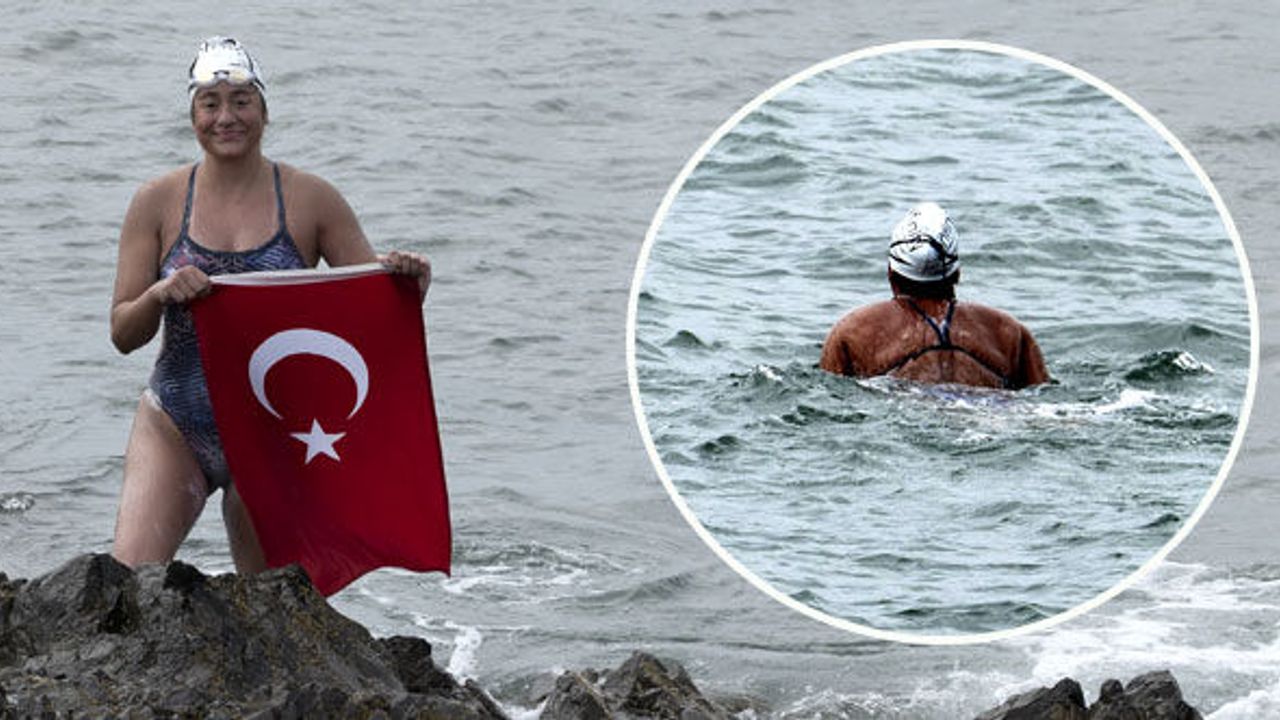 Aysu Türkoğlu, 'Kuzey Kanalı’nı geçen ilk Türk kadın oldu