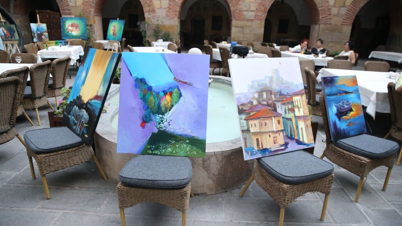 Kastamonu'da Uluslararası Resim Çalıştayı sergisi açıldı