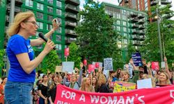 Londra'da kürtaj protestosu