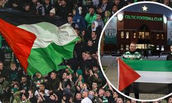 Celtic taraftarı Filistin bayrakları açtı