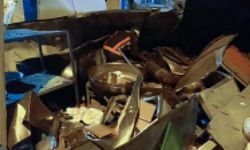 Malatya'da yemek pişirilen konteynerde tüp patladı