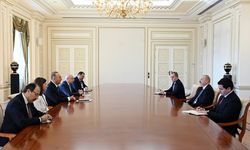Azerbaycan Cumhurbaşkanı, Çavuşoğlu'nu kabul etti