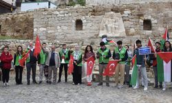 Afyonkarahisar'da üniversite öğrencilerinden Filistin'e destek yürüyüşü