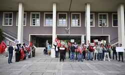 Ankara Üniversitesi öğrencileri İsrail'i protesto etti