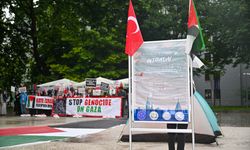 Ankara'da üniversite öğrencileri İsrail'in Gazze'ye yönelik saldırılarını protesto etti