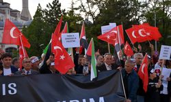 İsrail'in Gazze'ye saldırıları Kırıkkale'de protesto edildi