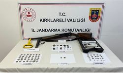 Kırklareli'nde Roma ve Bizans dönemlerine ait olduğu değerlendirilen 75 obje ele geçirildi