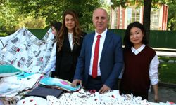 Türkiye'nin Bişkek Büyükelçiliği çocuklar için düzenlenen kermeste stant açtı