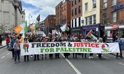 İrlanda'da, İsrail ile ticaretin sonlandırılması talebiyle gösteri düzenlendi