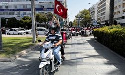 İzmir'de motokuryeler öldürülen meslektaşları için konvoy yaptı