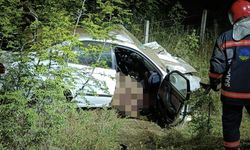Sakarya'da devrilen otomobildeki 1 kişi öldü, 1 kişi yaralandı