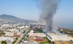 Samsun'da plastik fabrikasında yangın çıktı