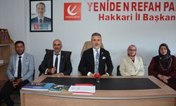 Yeniden Refah Partisi Genel Başkan Yardımcısı Kılıç, Hakkari'de konuştu: