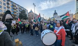 İsrail'in Gazze ve Lübnan'a saldırıları Stockholm'de  protesto edildi