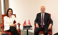 TBMM Başkanı Kurtulmuş, Arnavutluk Meclis Başkanı Spiropali ile görüştü