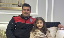 Hatay'da şehit kızına polisten doğum günü sürprizi