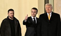 Macron, Zelenskiy ve Trump, Paris'te Rusya-Ukrayna Savaşı'nı görüştü