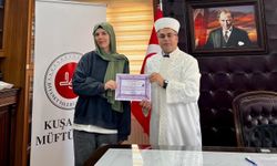 Alman kadın Aydın'da Müslüman oldu