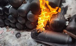 Yozgat'ta tamirhanede otomobilin LPG tankı alev aldı, 3 kişi yaralandı