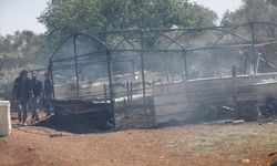 Filistin topraklarını gasbeden İsrailliler Batı Şeria'da bir evi ateşe verdi