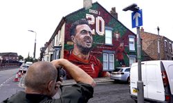 Diogo Jota ve kardeşi için Liverpool'da dev duvar resmi