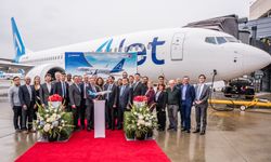 AJet'in fabrika çıkışlı 8. uçağı İstanbul'a geldi