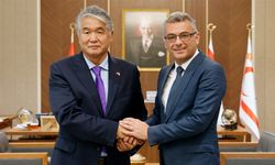 Erhürman, TÜRKSOY Genel Sekreteri Raev ile bir araya geldi