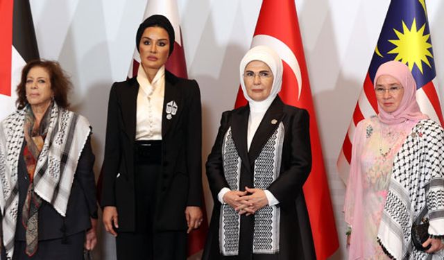 Emine Erdoğan'ın ev sahipliğinde "Filistin İçin Tek Yürek Zirvesi"