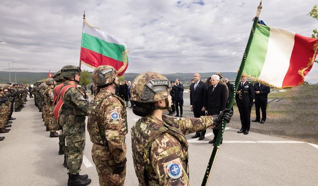 Bulgaristan Cumhurbaşkanı Radev, İtalyan mevkidaşı Mattarella ile Novo Selo poligonunu ziyaret etti