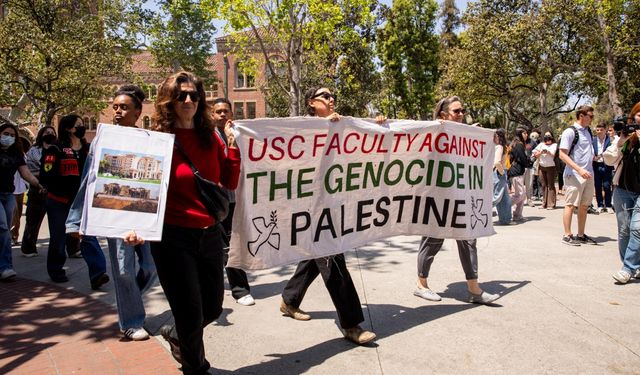 Güney California Üniversitesinde Filistin'e destek gösterilerinde 93 gözeltı