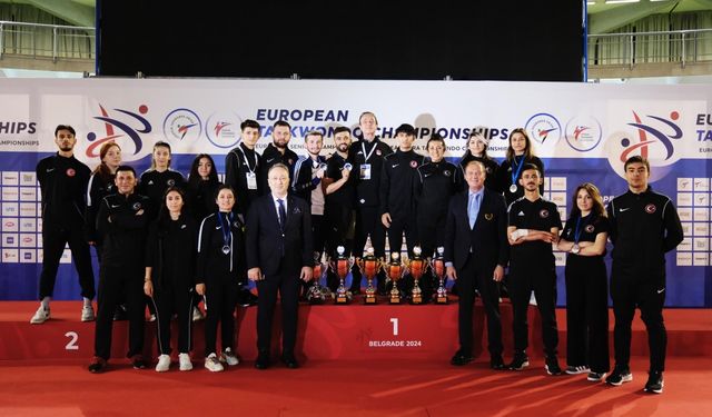 Türkiye, Avrupa Tekvando Şampiyonası'nda birinci oldu