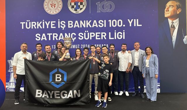 Türkiye İş Bankası 100. Yıl Satranç Süper Ligi'nin şampiyonu Bayegan Pendik Satranç Spor