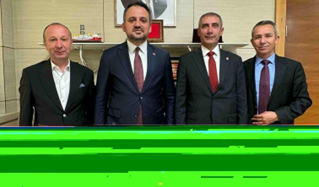 Gençlik ve Spor Bakan Yardımcısı Eminoğlu, TAF Başkanı Karadağ'ı kabul etti