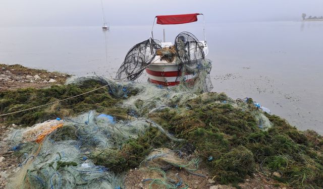 Sapanca Gölü "hayalet ağ"lardan temizleniyor