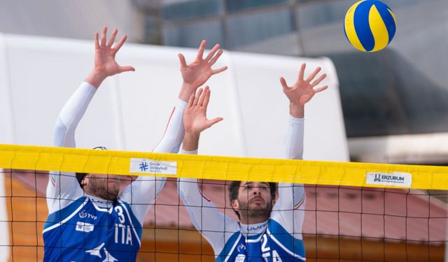 Erzurum'da düzenlenen 2025 FIVB Kar Voleybolu Dünya Turu tamamlandı
