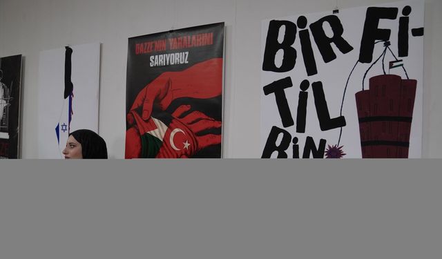 Erzurum'da "Gazze: Bir Soykırım Anatomisi" konulu sergi açıldı