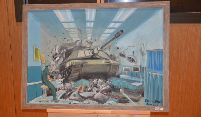 Konya'da Kudüs ve Gazze temalı "Diken ve Karanfil" Resim Sergisi açıldı