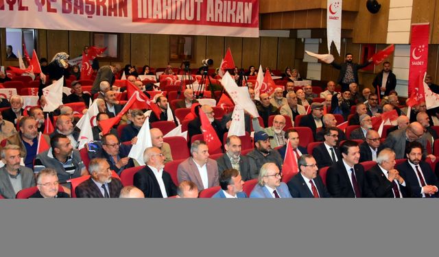 Saadet Partisi Genel Başkanı Arıkan, Kırıkkale'de partisinin kongresinde konuştu: