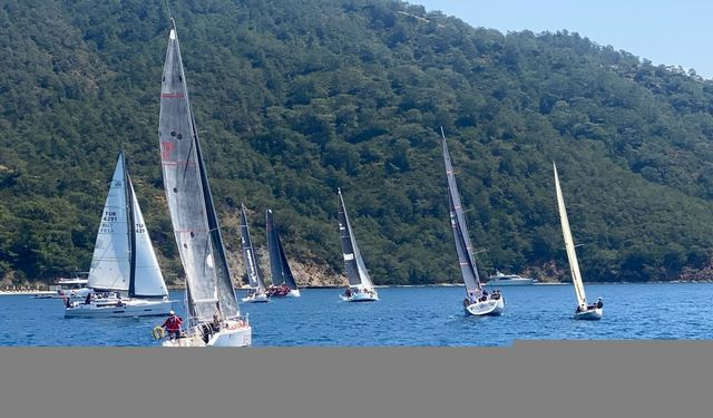 Yat yarışlarında Göcek Kış Trofesi'nin 4. ayağı Fethiye'de başladı