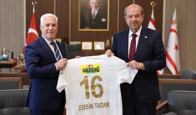 Başkan Bozbey’den KKTC Cumhurbaşkanı Tatar’a ziyaret