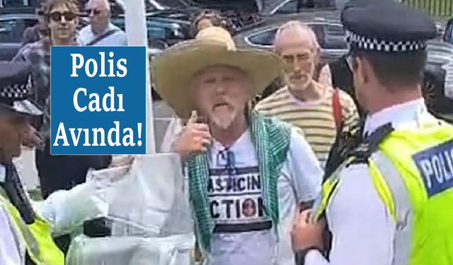 İngiliz polisi sloganı yanlış okudu, “terörist” diye gözaltına aldı