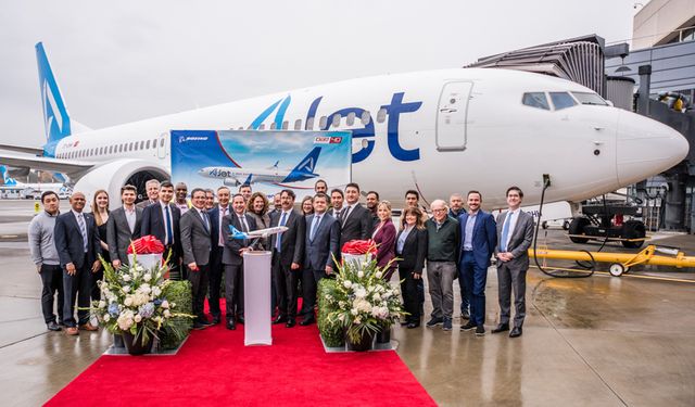 AJet'in fabrika çıkışlı 8. uçağı İstanbul'a geldi