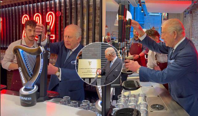 Kral Charles, Londra'da bira fabrikasının açılışını yaptı