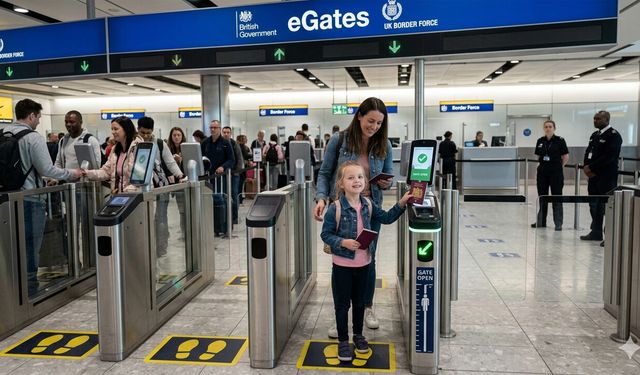 Çocuklar da havalimanında eGate pasaport geçişini kullanabilecek