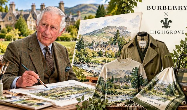 Kral Charles’ın suluboya tablosu Burberry’e ilham kaynağı oldu